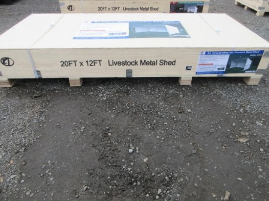 2025 JK K1912 20' X 12' LIVESTOCK METAL SHED (UNUSED)