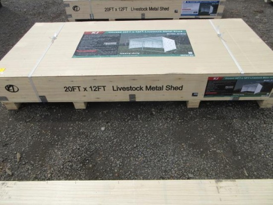 2025 JK K1912 20' X 12' LIVESTOCK METAL SHED (UNUSED)