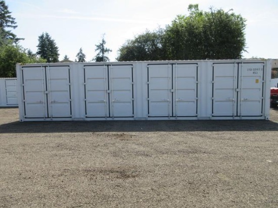 2025 40' HIGH CUBE SHIPPING CONTAINER W/ (4) SIDE DOORS