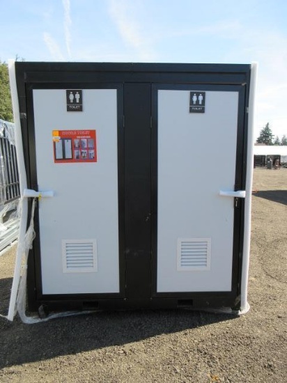2025 ABOSS 87" X 50" X 98" 2-STALL PORTABLE RESTROOM (UNUSED)