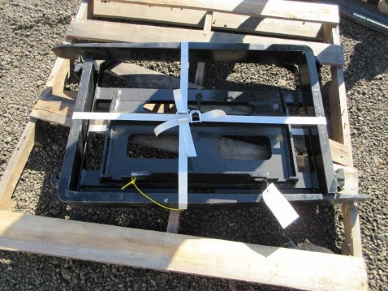 2025 ABOSS MINI SKID STEER FORK ATTACHMENT W/ 35'' X 3'' FORKS (UNUSED)