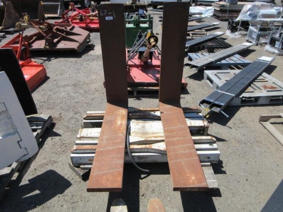 42'' X 9 3/4'' FORKLIFT FORKS W/ SIDE SHIFT CARRIAGE