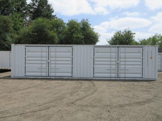 2025 40' HIGH CUBE SHIPPING CONTAINER W/ (2) SIDE DOORS