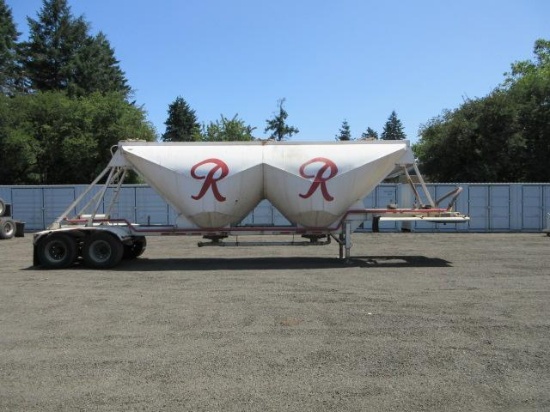 **PULLED** 1978 PULLMAN B32C-5CDT 40' TANDEM AXLE PNEUMATIC DRY BULK TANK TRAILER