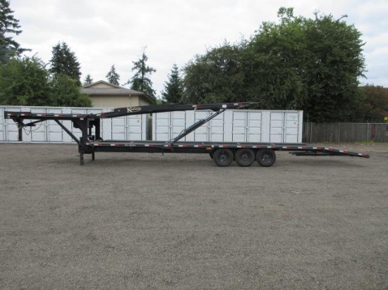 2020 KAUFMAN TRIAXLE DOUBLE DECK CAR HAULER GOOSENECK TRAILER