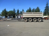 1997 BEALL 4-AXLE ALUMINUM PUP DUMP TRAILER