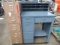 4-DRAWER STEEL DESK & 5-DRAWER FILE CABINET ON CASTERS