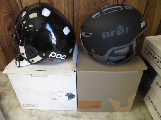 PRET VISION X HELMET (SMALL) & POC RECEPTOR BAG HELMET (XS-S)