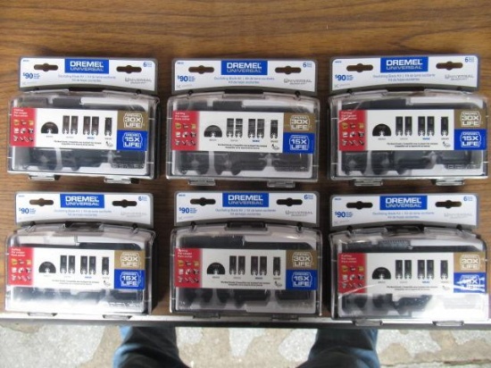 (6) DREMEL MM399 UNIVERSAL 6-PIECE OSCILLATING BLADE KITS (UNUSED)