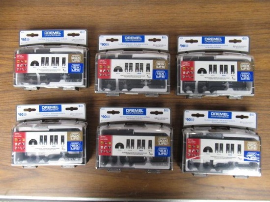 (6) DREMEL MM399 UNIVERSAL 6-PIECE OSCILLATING BLADE KITS (UNUSED)