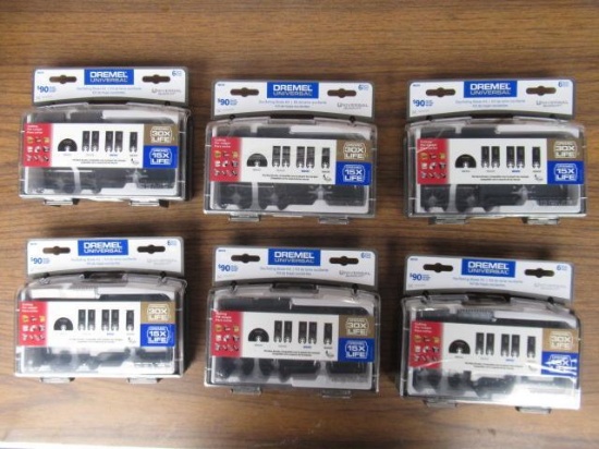 (6) DREMEL MM399 UNIVERSAL 6-PIECE OSCILLATING BLADE KITS (UNUSED)
