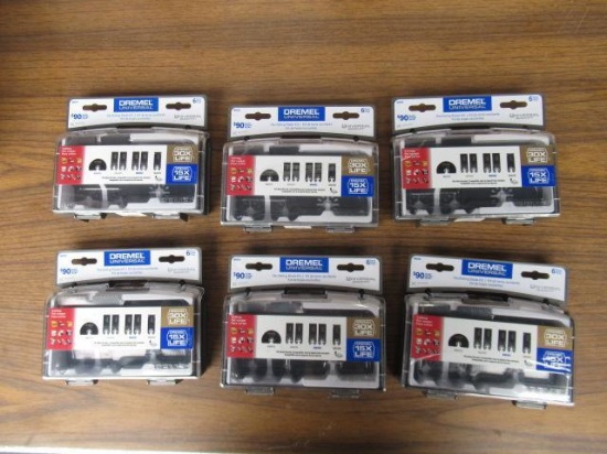 (6) DREMEL MM399 UNIVERSAL 6-PIECE OSCILLATING BLADE KITS (UNUSED)