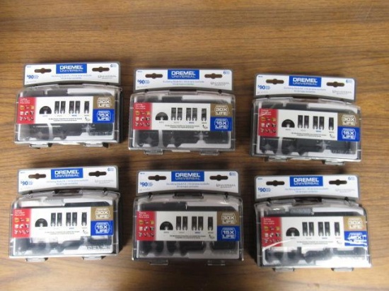 (6) DREMEL MM399 UNIVERSAL 6-PIECE OSCILLATING BLADE KITS (UNUSED)