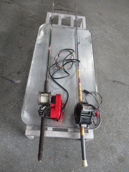 DAIWA 78'' ELECTRIC FISHING POLE W/ ROLLER TIP & ELECTRAMATE 612 POWER W/ PENN SENATOR REEL, & EA...