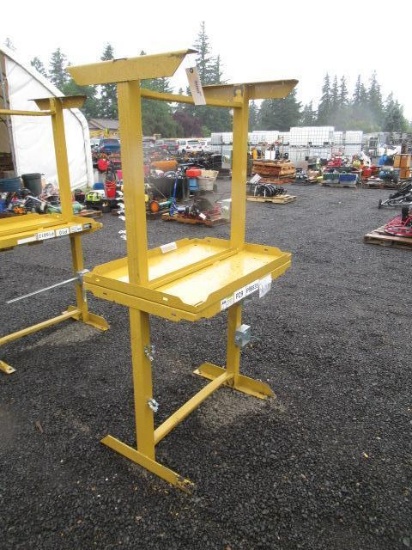(2) 36'' X 20'' X 36'' STEEL WORK TABLES