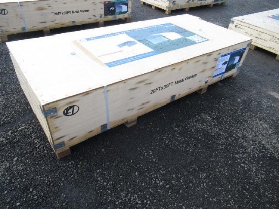 2025 KJ K2030 20' X 30' METAL GARAGE (UNUSED)