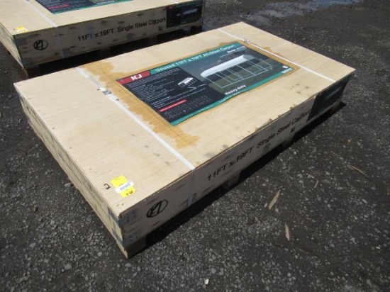 2025 KJ K1119 11' X 19' ALL STEEL CARPORT (UNUSED)