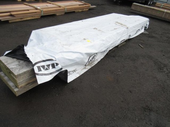 (6) 16'' X 2'' X 16' GLULAM BOARDS & ASSORTED 6'' X 6'' GLULAM BEAMS