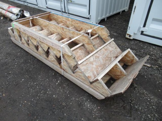 APPROX 9' 9-STEP STAIRCASE & APPROX 6' 6-STEP WOODEN STAIRCASE