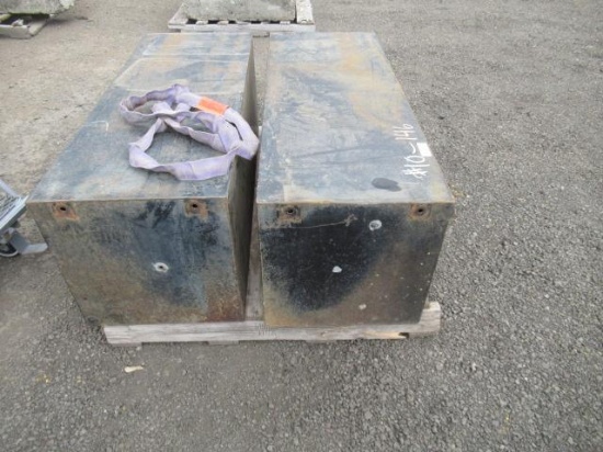 **PULLED** (2) 48'' X 18'' STEEL STORAGE BOXES