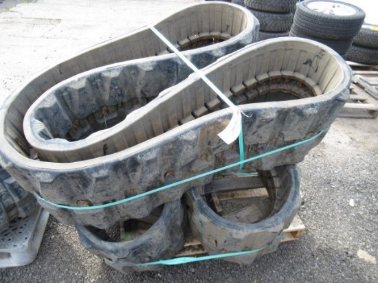 (2) SY60 16'' WIDE RUBBER EXCAVATOR TRACKS