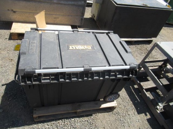 DEWALT TOUGH CHEST PORTABLE STORAGE BOX, & BOX OF PLASTIC DISPENSER HAND PUMPS