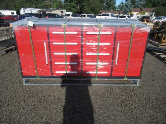 2025 7' 10-DRAWER TOOL BENCH (RED) (UNUSED)