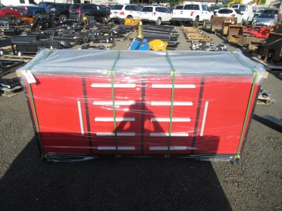 2025 7' 10-DRAWER TOOL BENCH (RED) (UNUSED)