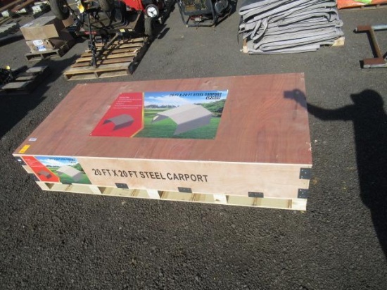 2025 CP2020 20' X 20' STEEL CARPORT (UNUSED)