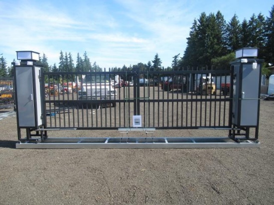 2025 20' AUTOMATIC DRIVEWAY GATE W/ (2) REMOTES (UNUSED)