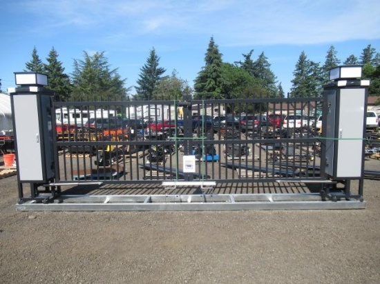 2025 20' AUTOMATIC DRIVEWAY GATE W/ (2) REMOTES (UNUSED)