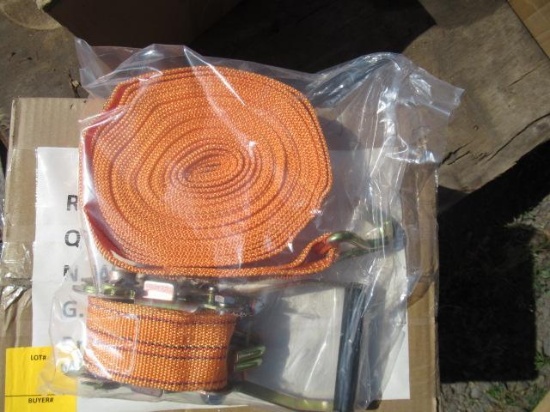 (8) 2025 ABOSS 5000LB 2'' RATCHET STRAPS (UNUSED)