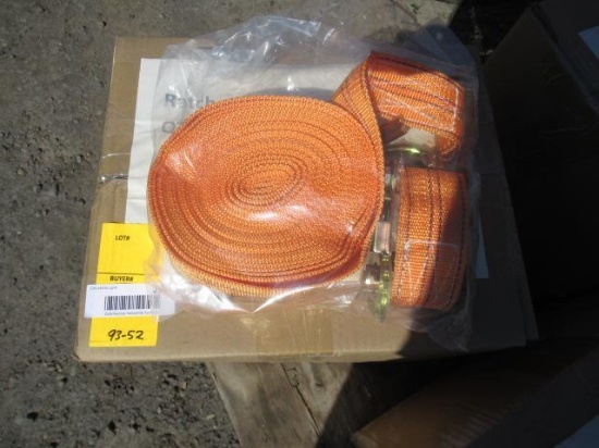 (8) 2025 ABOSS 5000LB 2'' RATCHET STRAPS (UNUSED)