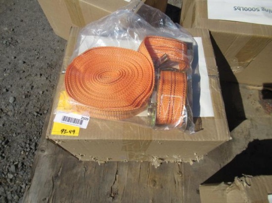 (8) 2025 ABOSS 5000LB 2'' RATCHET STRAPS (UNUSED)