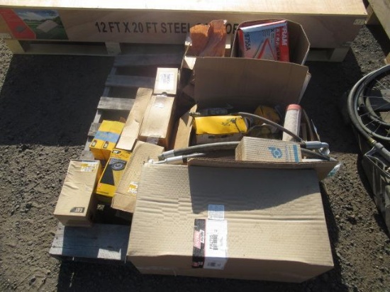 **PULLED** ASSORTED BALDWIN FILTERS (UNUSED), CATERPILLAR HYDRAULIC PARTS/FILTERS, FILTERS, &