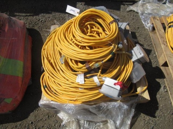 ASSORTED 4-OUTLET 300V POWER CORDS