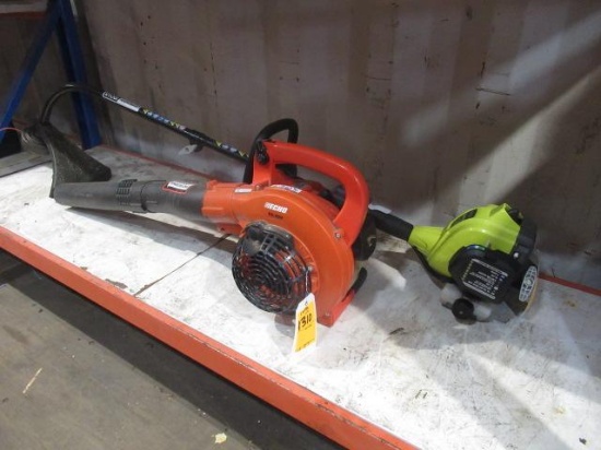 RYOBI 2-CYLDE GAS WEED EATER & ECHO ES-250 GAS LEAF BLOWER