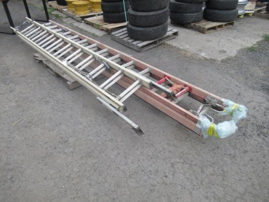 24' FIBERGLASS EXTENSION LADDER & 30' FIBERGLASS EXTENSION LADDER