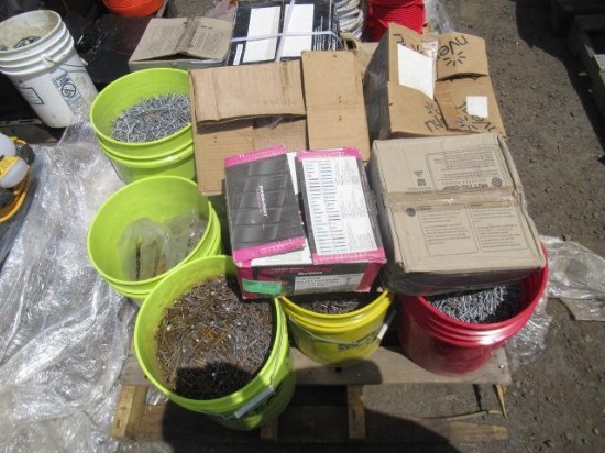 ASSORTED COATED/GALVANIZED NAILS, CONCRETE ANCHOR BOLTS, & SCREWS