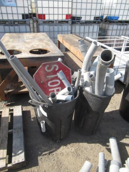 (2) BINS W/ ASSORTED SCHEDULE 40 PVC CONDUIT