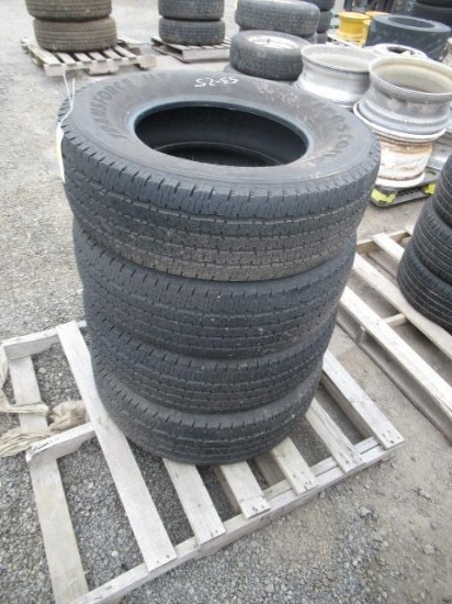 (4) FIRESTONE TRANSFORCE HT LT275/70R18 TIRES