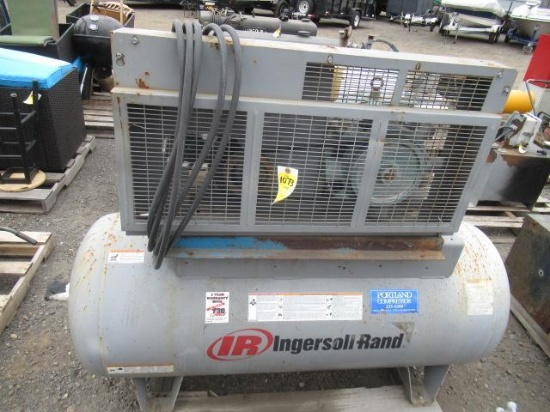 INGERSOLL RAND 7100E15 AIR COMPRESSOR, 7.5HP, 3-PHASE, 120GAL RECEIVER TANK, 175 PSI