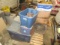 AUTOMATIC TRANSFER SWITCH, ASSORTED PAINT DROP CLOTHS, & EXHAUST FAN