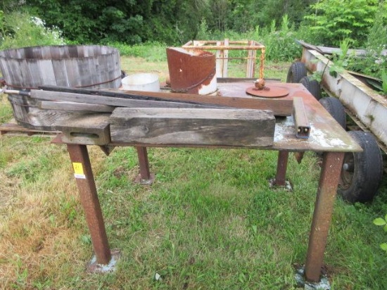 4' X 5' STEEL WORK TABLE