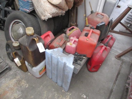 ASSORTED GAS CANS