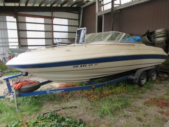 1995 REINELL 2200 RXL 22' FIBERGLASS BOAT *NON-RUNNING W/TRAILER