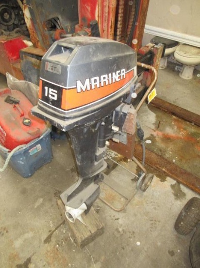 MARINER 15HP OUTBOARD MOTOR W/ STAND