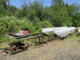 48' CUSTOM BUILT BOAT TRAILER, SINGLE AXLE, AIR SUSPENSION, DUAL 10.00-20 TIRES