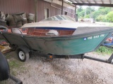 1987 DAMAR CREATIONS 16' WOOD BOAT W/TRAILER
