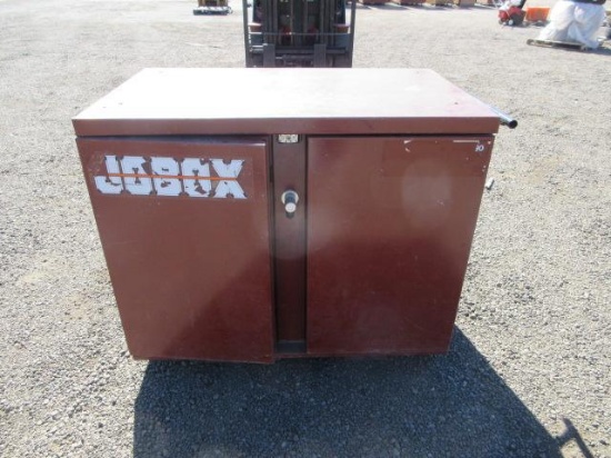 DELTA JOBOX WORK SITE STORAGE CABINET W/ FORK POCKETS 44'' X 27'' X 37 ...